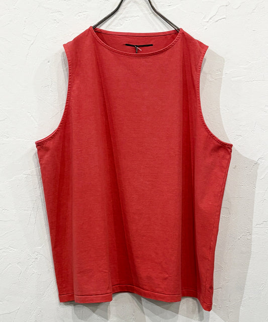 ANDER - SLEEVELESS POISON TEE  SHABBY RED ONLINE STORE PAGE | アンダー スリーブレス ポイズン ティー シャビー レッド オンライン ストア ページ 商品画像