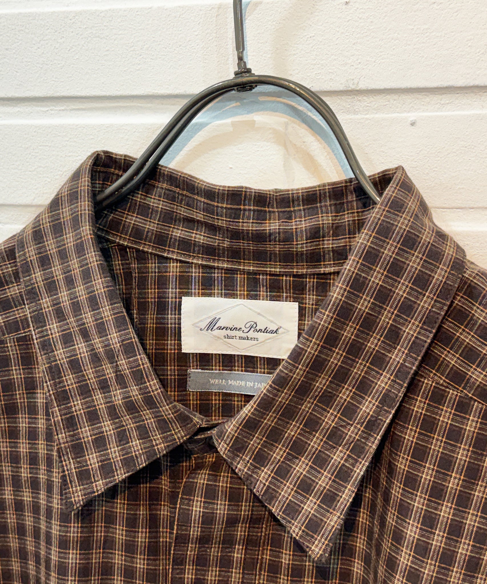 Marvine Pontiak Shirt Makers - New Order Shirts / BROWN CHECK ONLINE STORE PAGE | マーヴィン ポンティアック シャツメーカーズ - ニューオーダー シャツ / ブラウンチェック オンライン ストア ページ
税込10,000円以上は送料無料 商品画像
