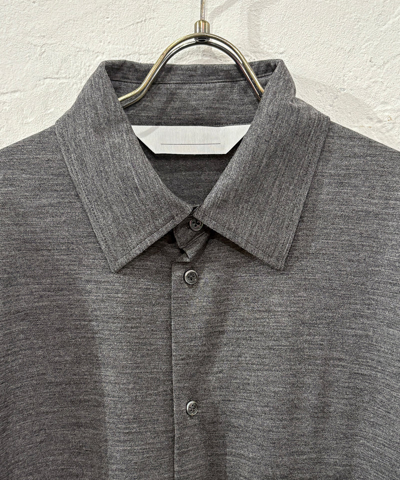 ANDER - MERINO SHIRT / MID GREY