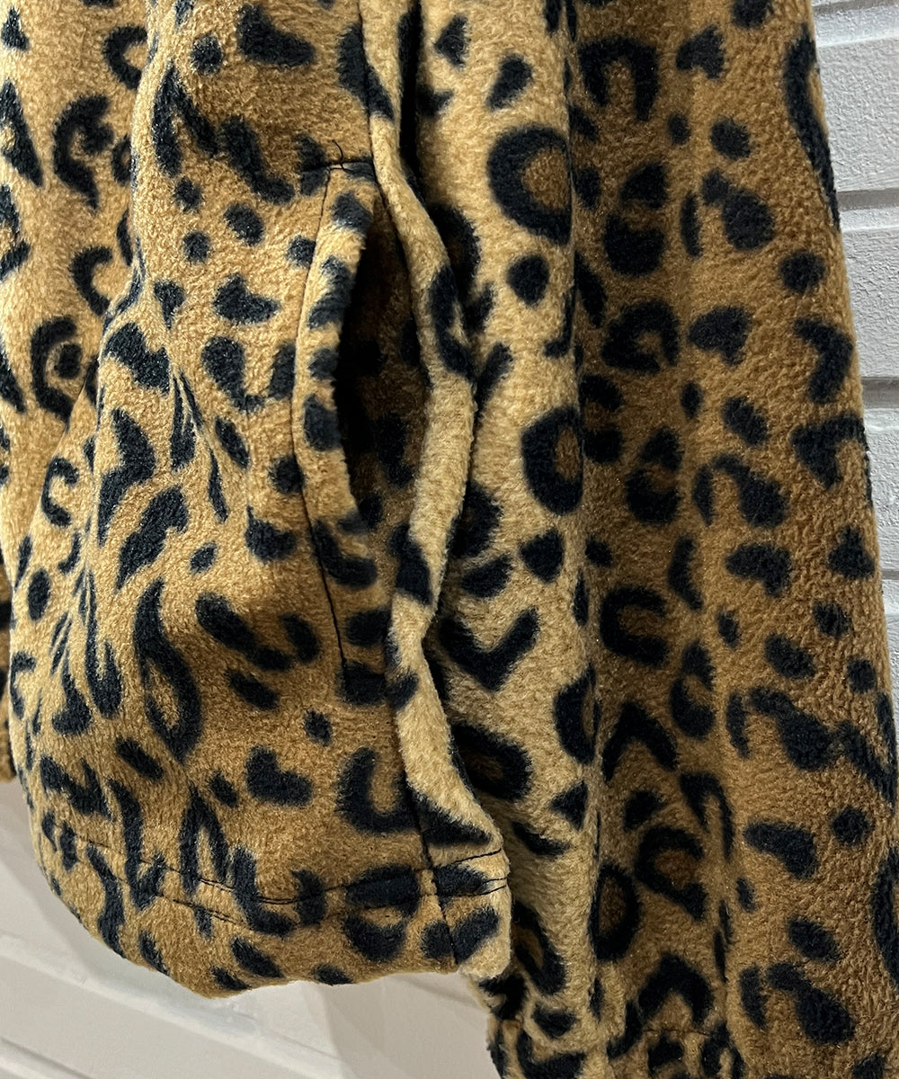 FLEECE FULL ZIP JACKET - LEOPARD EYE