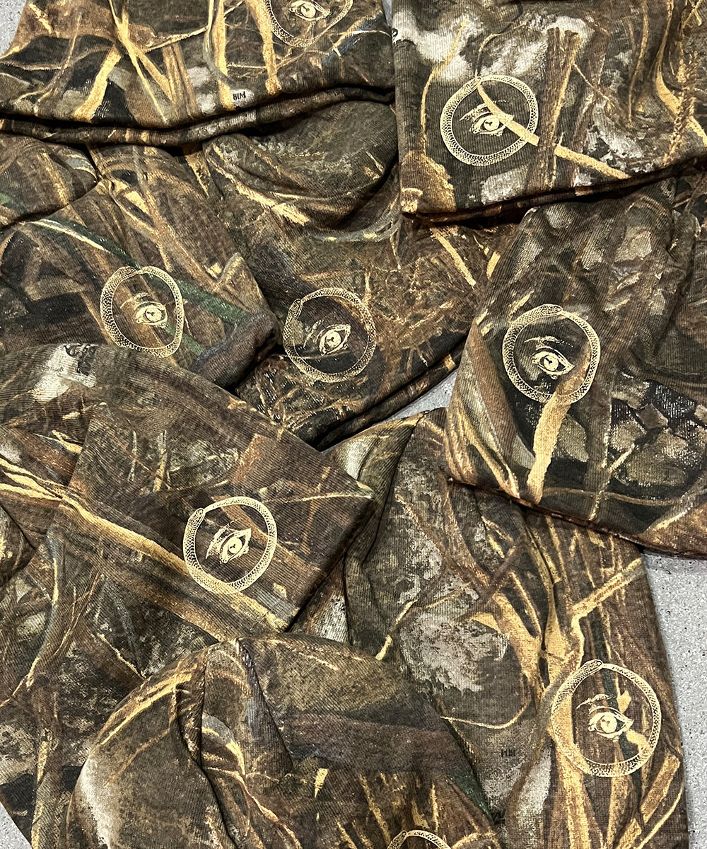 8" licensed camo beanie - BEIGE CAMO EYE5