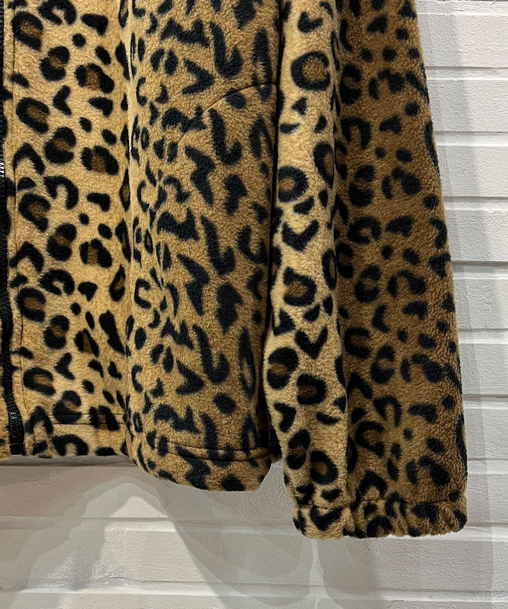 FLEECE FULL ZIP JACKET - LEOPARD EYE