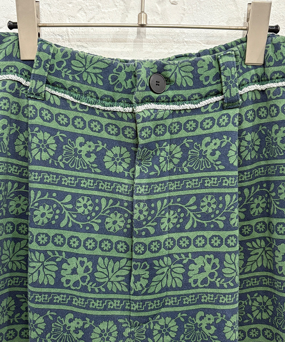 CURRENTAGE - PRINTED DETACHABLE SWEAT PANTS GREEN