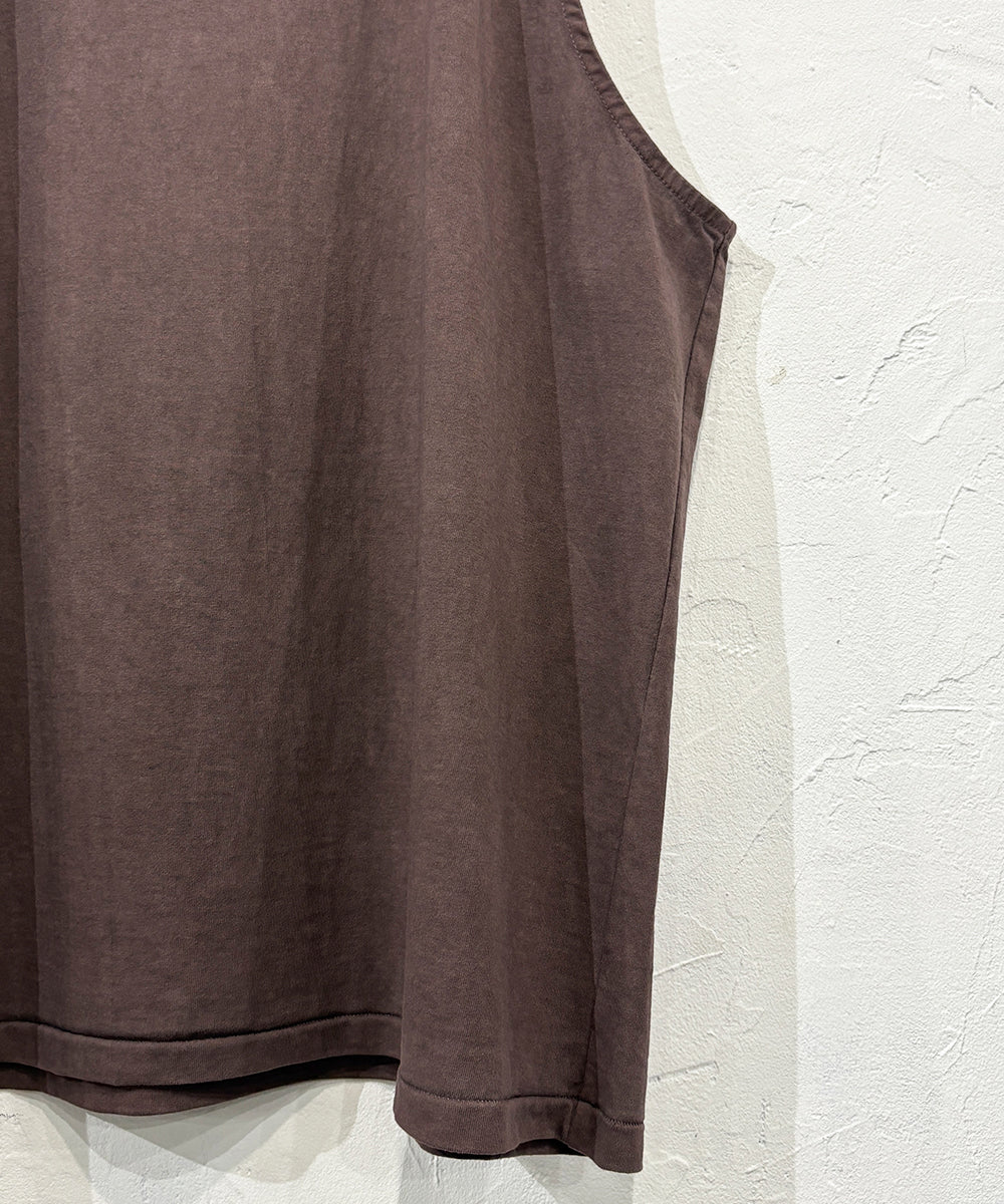 ANDER - SLEEVELESS POISON TEE  DK BROWN ONLINE STORE PAGE | アンダー スリーブレス ポイズン ティー ダークブラウン オンライン ストア ページ 商品画像