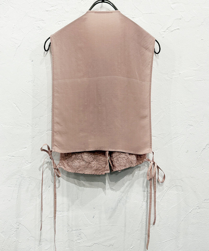 CURRENTAGE - RUFFLE VEST PINK | DB&BAR OFFICIAL ONLINE STORE | カレンテージ  ラッフル フリル ベスト ピンク オンライン ストア ページ 商品画像