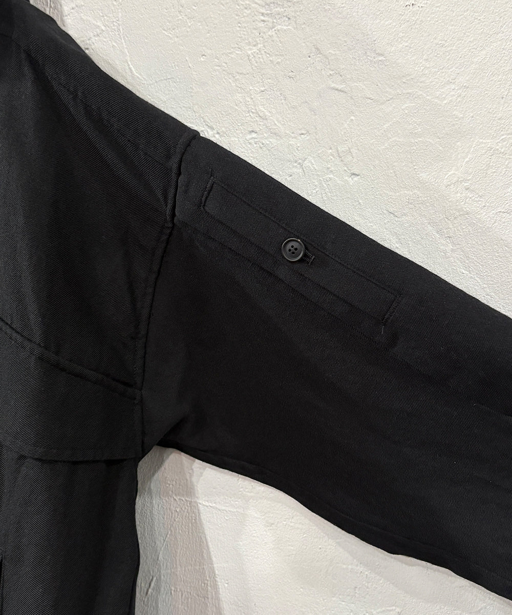 O PROJECT - HOODED BOMBER JACKET /BLACK