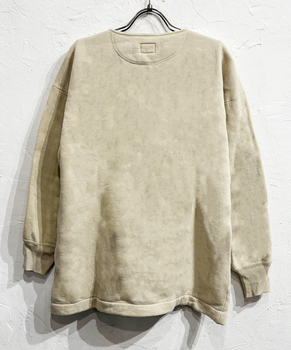 VINTAGE - “FAN PEACOCK” JAPANESE HENLEY NECK SHIRT