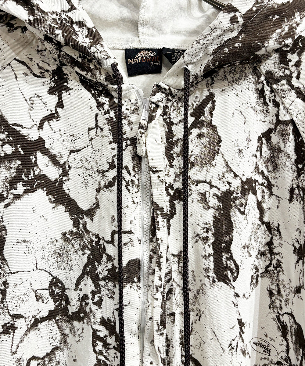 VINTAGE - NATURAL GEAR SNOW CAMO HOODIE