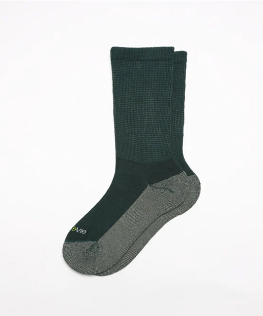 ja-vie - COPPER NON-BINDING CUSHION RELAXED FIT SOCKS / GREEN