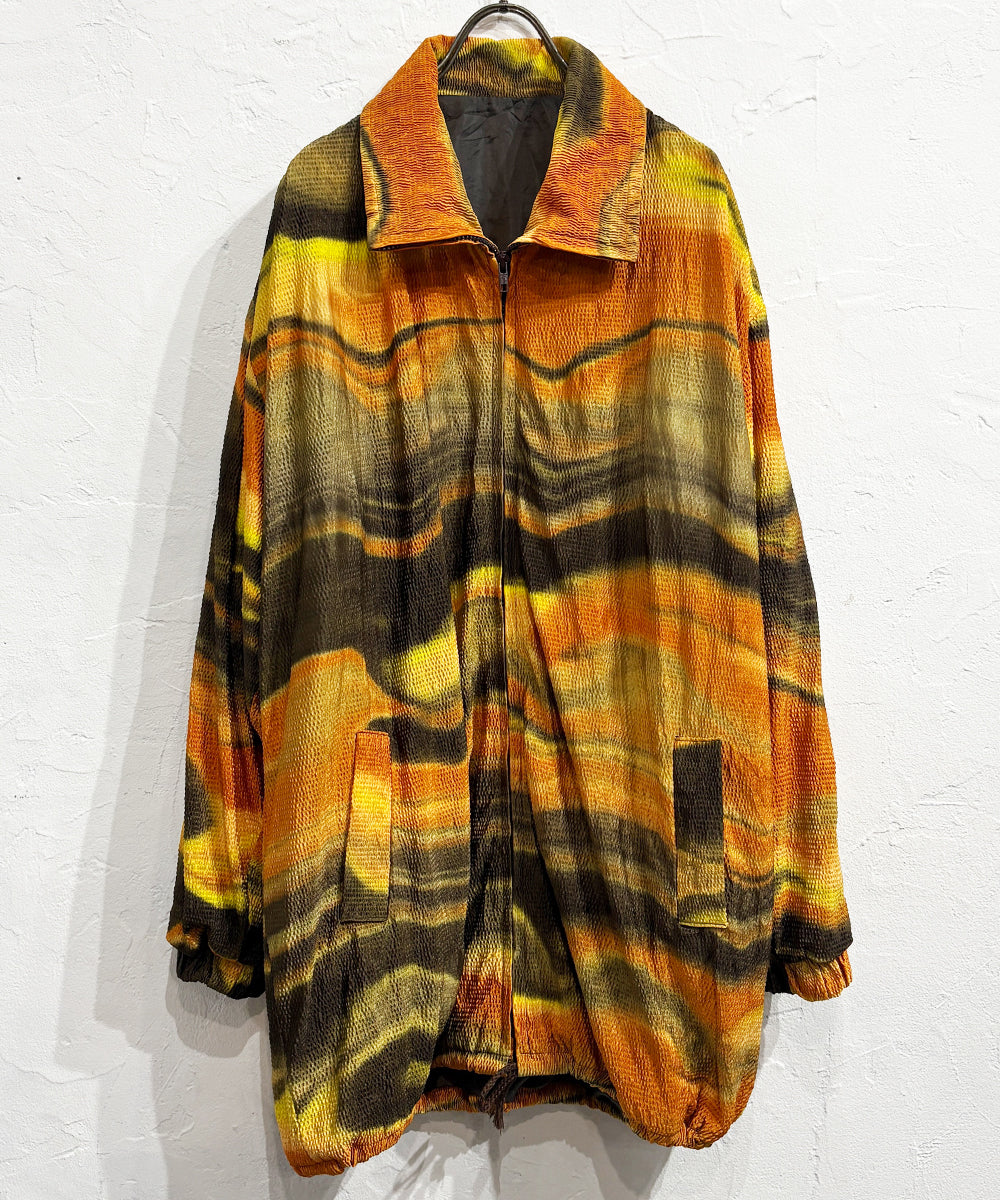 VINTAGE - MARBLE BORDER ZIP BLOUSON