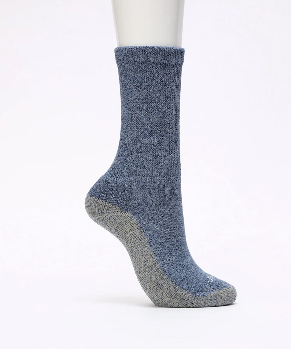 ja-vie - COPPER NON-BINDING CUSHION RELAXED FIT SOCKS / BLUE