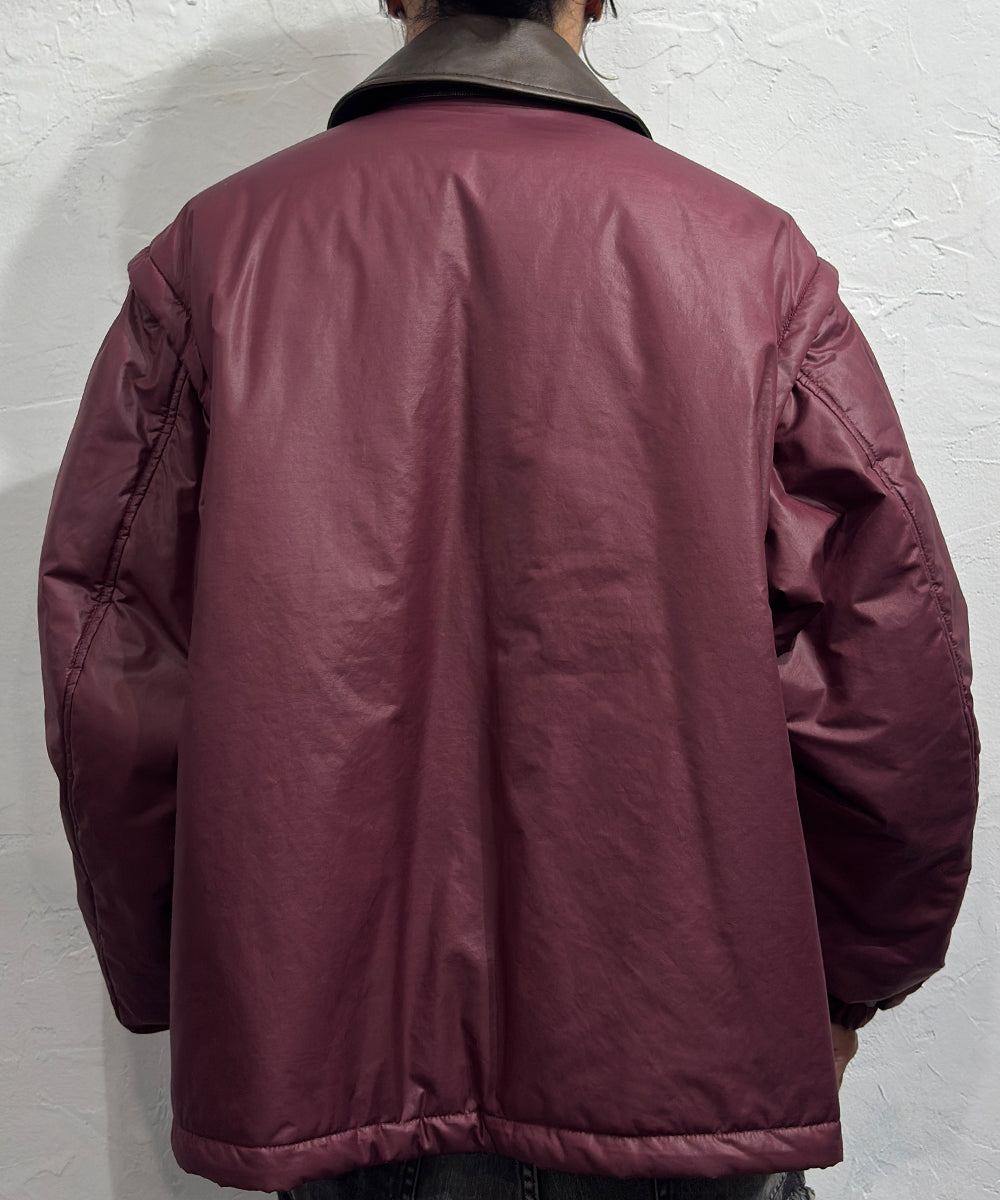 CURRENTAGE - REVERSIBLE JACKET / BORDEAUX | DB&BAR OFFICIAL ONLINE STORE | カレンテージ - リバーシブル ジャケット / ボルドー オンライン ストア ページ 商品画像