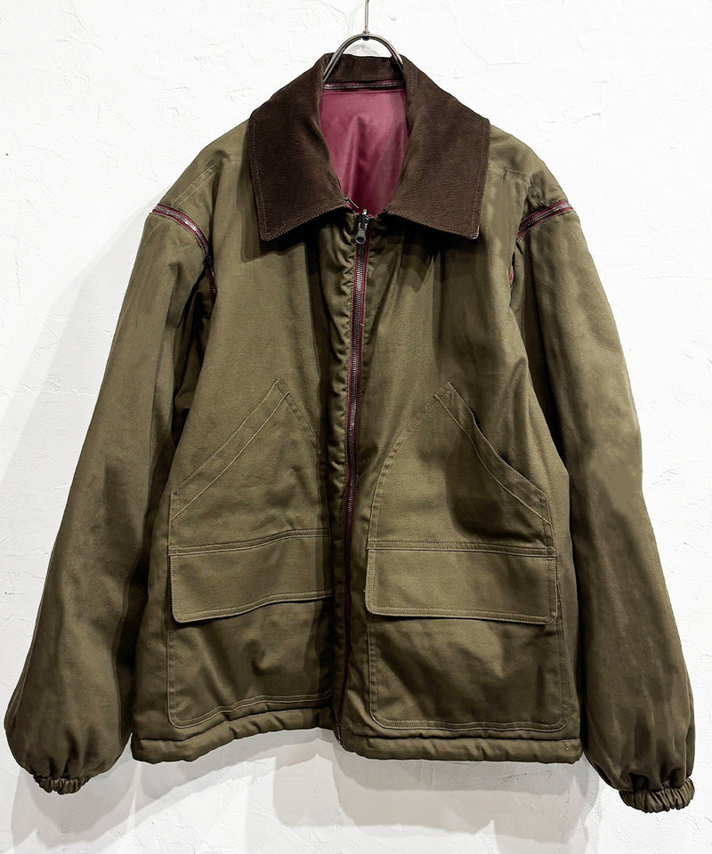 【40%OFF】CURRENTAGE - REVERSIBLE JACKET / BORDEAUX