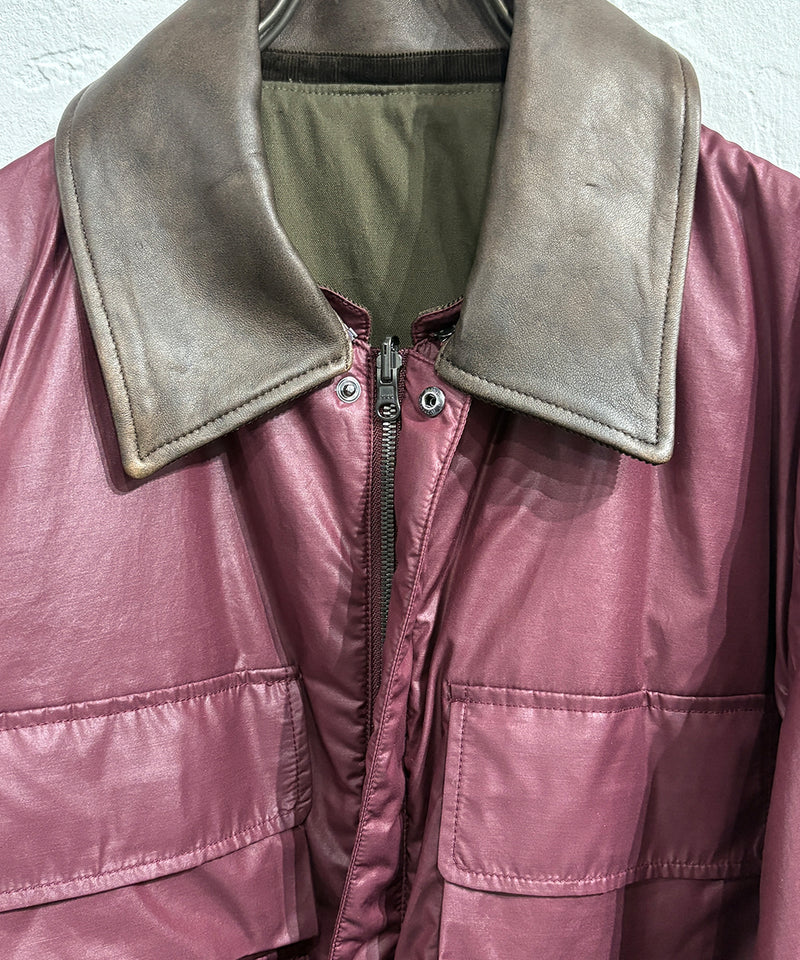 CURRENTAGE - REVERSIBLE JACKET / BORDEAUX | DB&BAR OFFICIAL ONLINE STORE | カレンテージ - リバーシブル ジャケット / ボルドー オンライン ストア ページ 商品画像