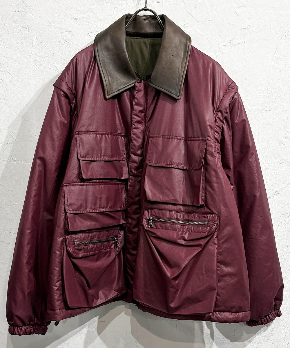 CURRENTAGE - REVERSIBLE JACKET / BORDEAUX | DB&BAR OFFICIAL ONLINE STORE | カレンテージ - リバーシブル ジャケット / ボルドー オンライン ストア ページ 商品画像