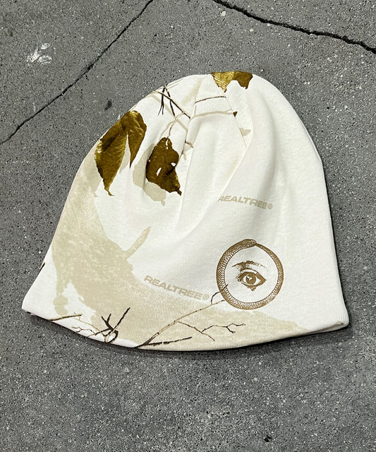 8" licensed camo beanie - WHITE EYE2