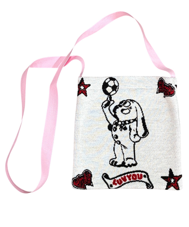 BOY - KNIT SHOULDER BAG / WHITE ONLINE STORE PAGE | ボーイ - ニット ショルダー バッグ / ホワイト オンライン ストア ページ 商品画像