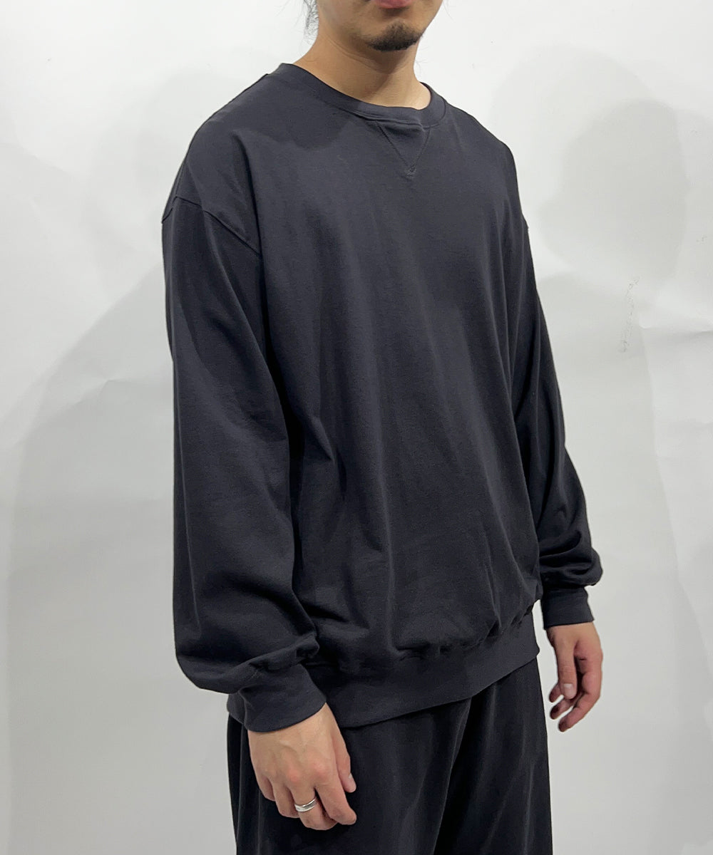 ANDER LS SWEAT TEE - CHARCOAL