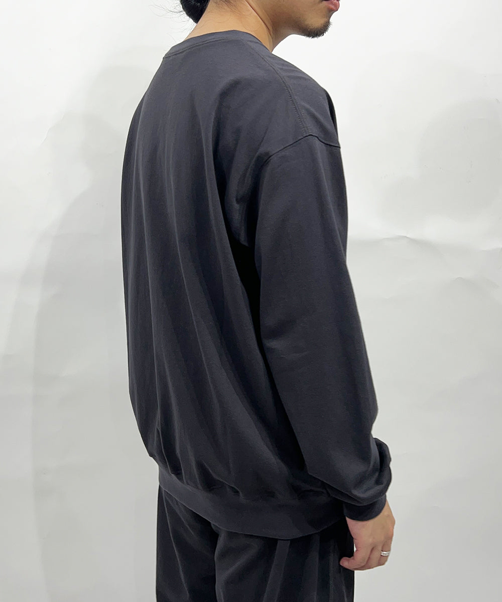 ANDER LS SWEAT TEE - CHARCOAL