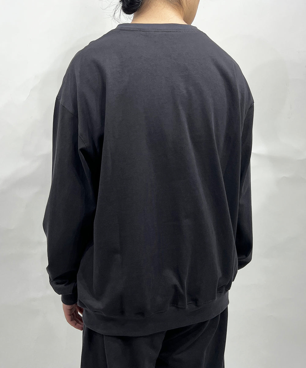 ANDER LS SWEAT TEE - CHARCOAL