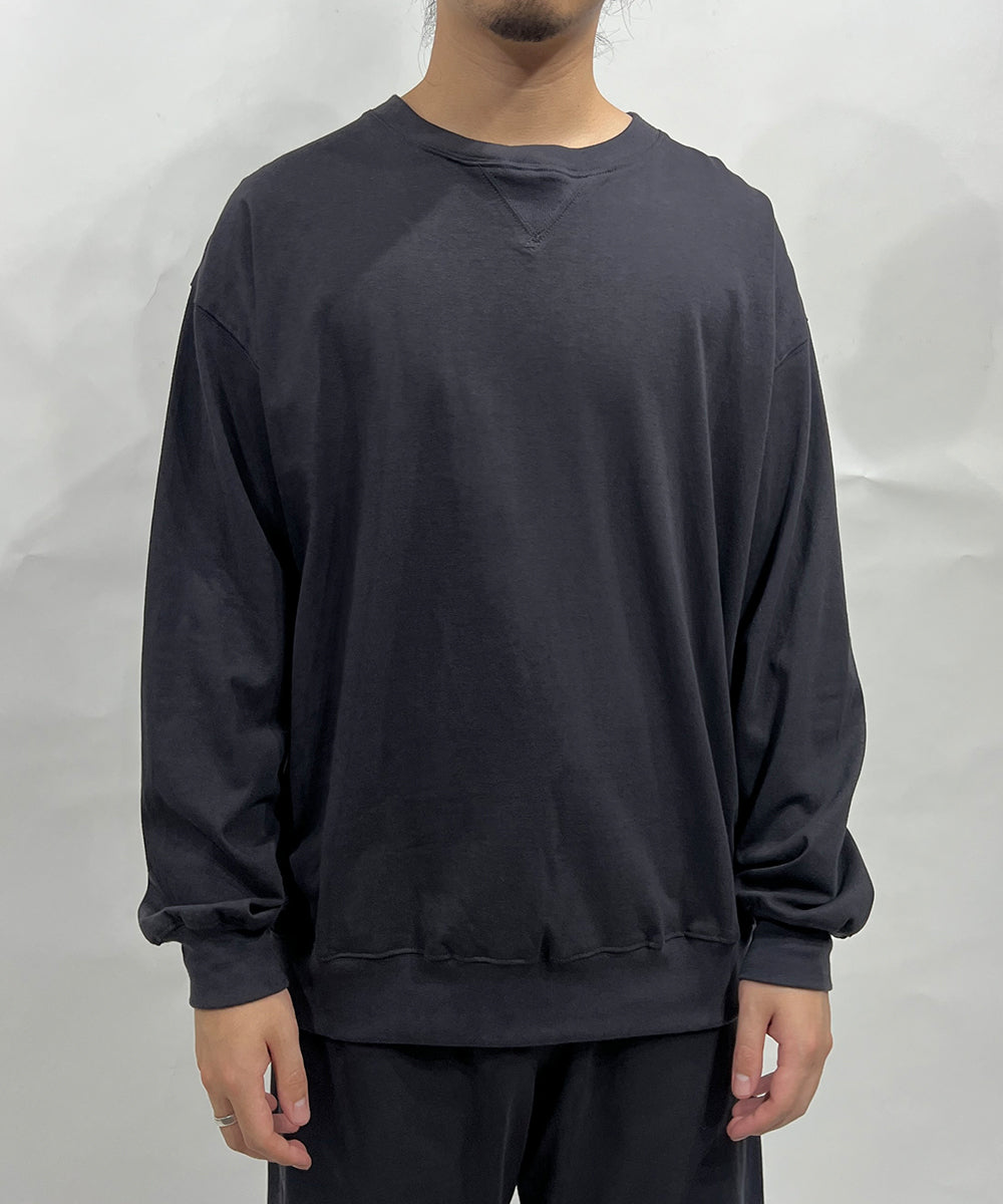 ANDER LS SWEAT TEE - CHARCOAL