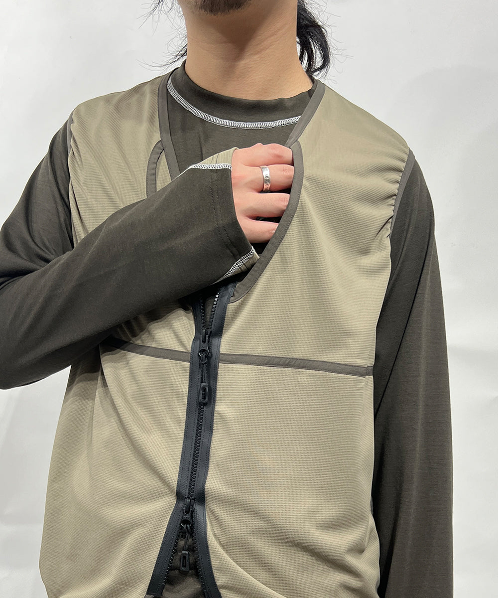 ANDER ATHLETIC - DRY LAYER VEST KHAKI