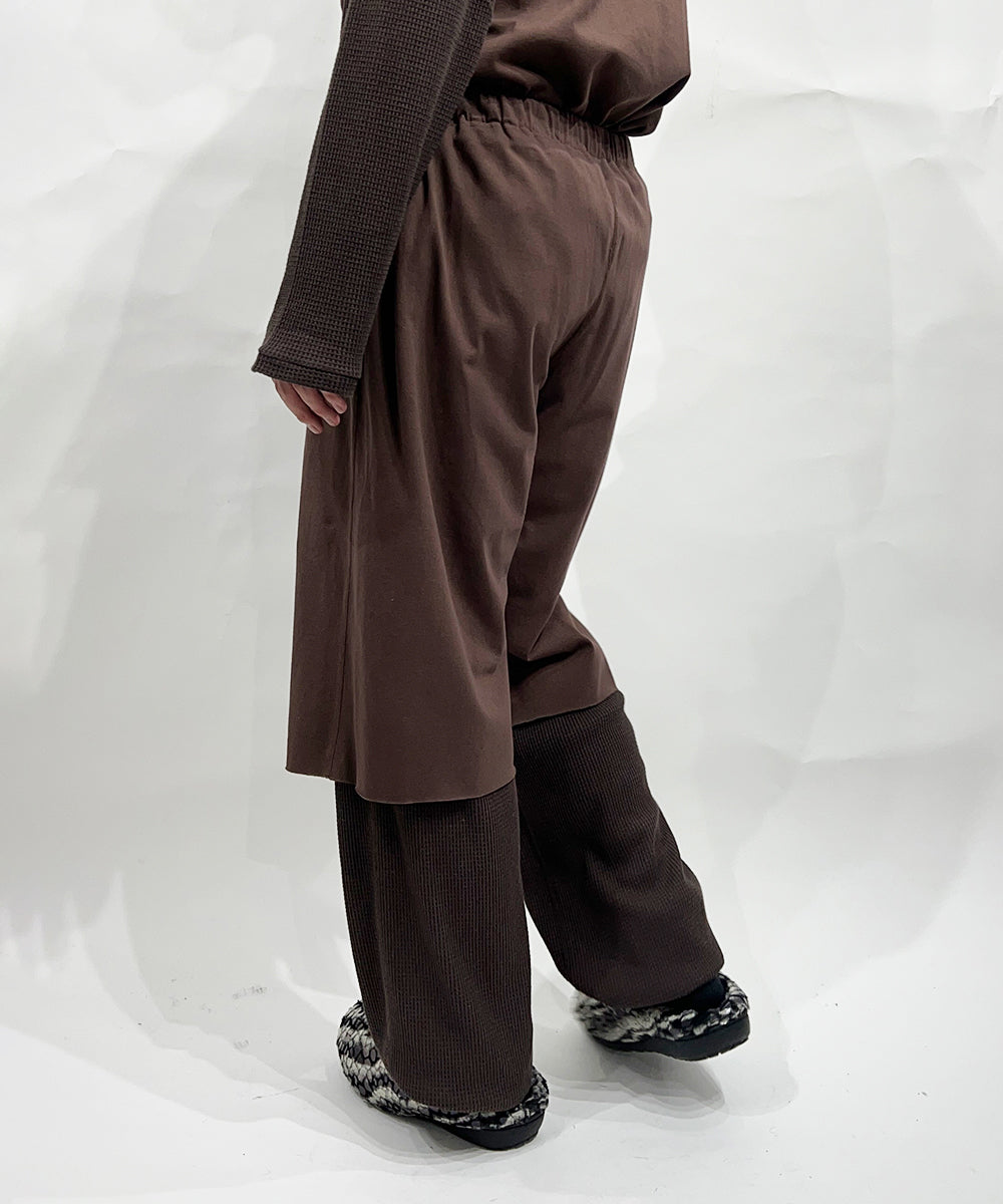 ANDER LAYERED PANTS - SMOKE BROWN