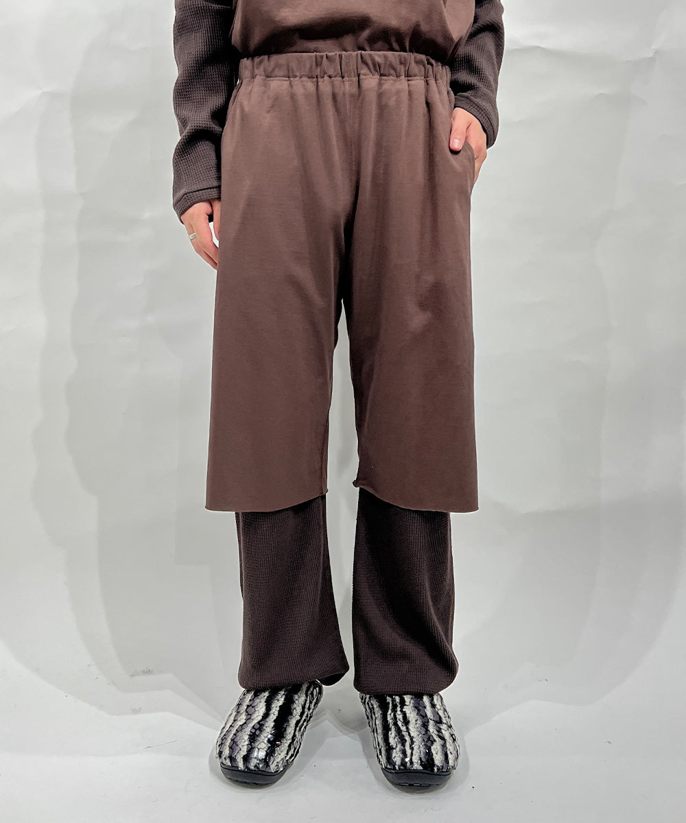 ANDER LAYERED PANTS - SMOKE BROWN