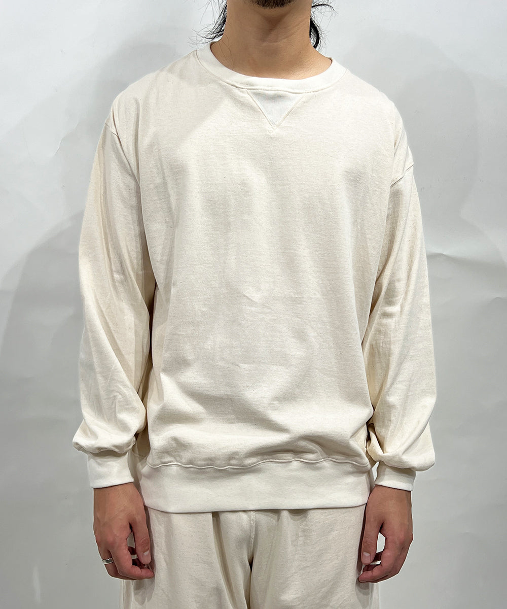 ANDER LS SWEAT TEE - ECRU