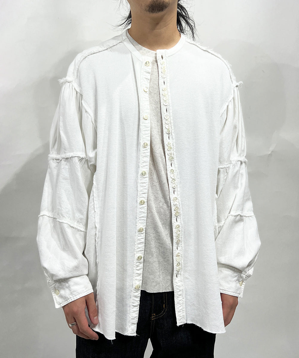 CURRENTAGE - Patchwork Henry Cut and Sew WHITE