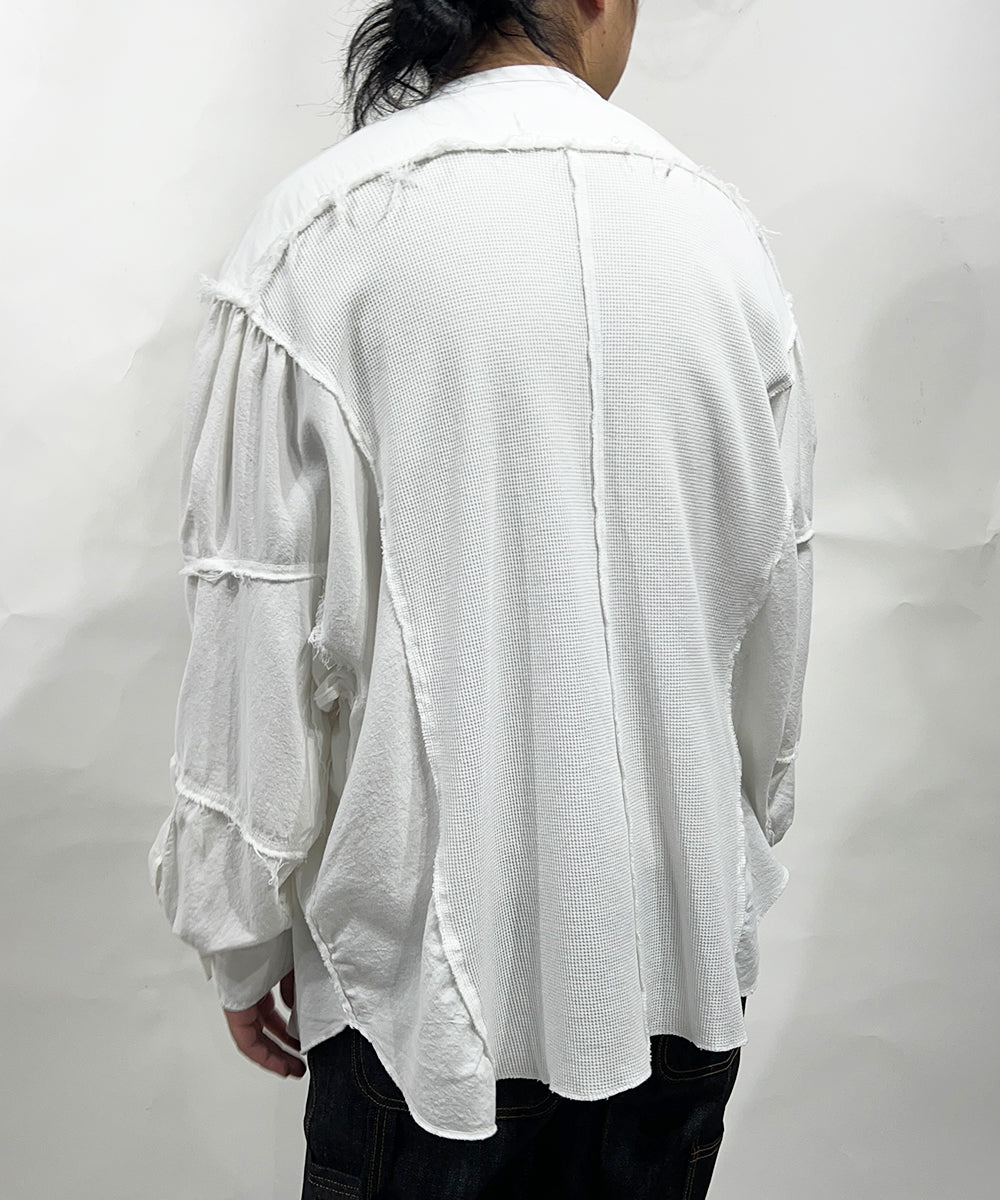 CURRENTAGE - Patchwork Henry Cut and Sew WHITE