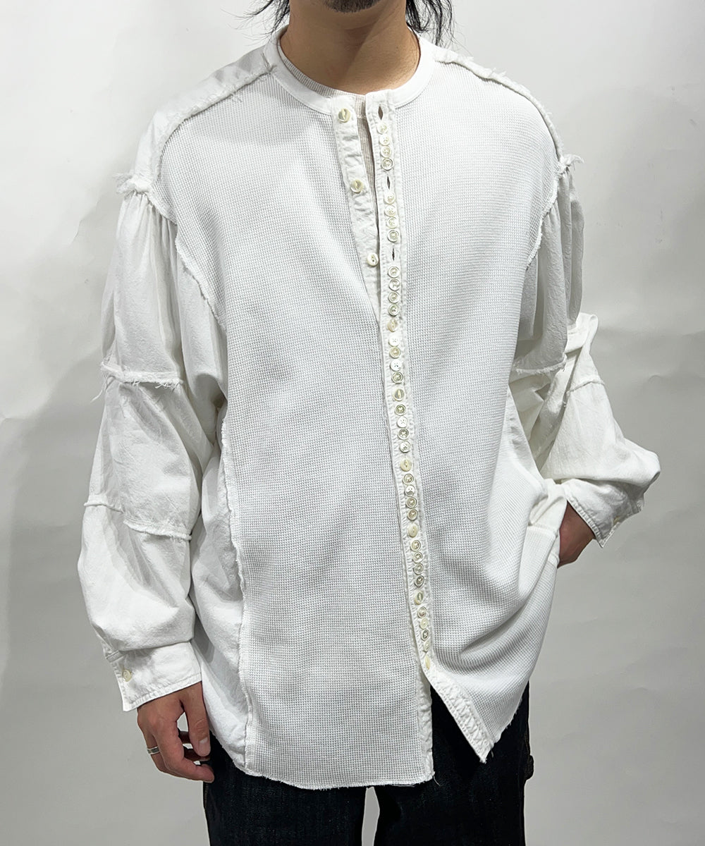 CURRENTAGE - Patchwork Henry Cut and Sew WHITE