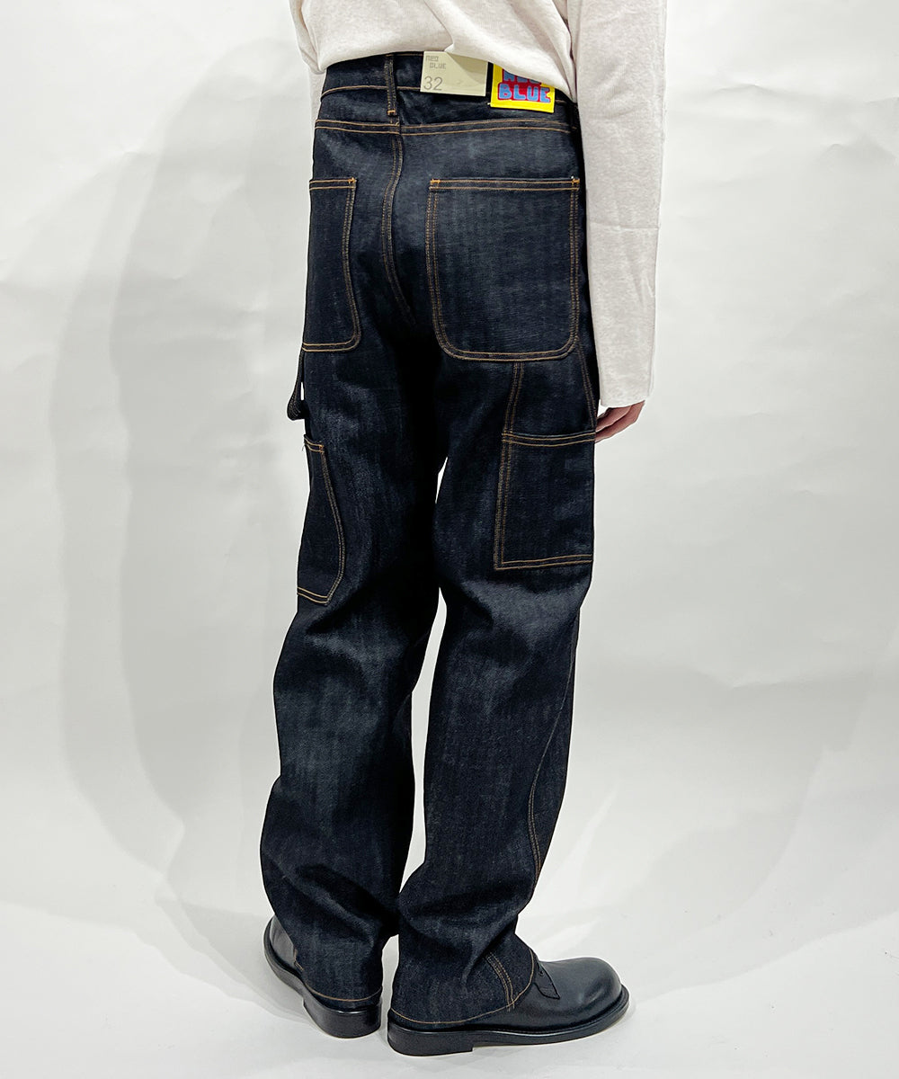 NEO BLUE - Baggy Carpenter Jeans_INDIGO BLACK