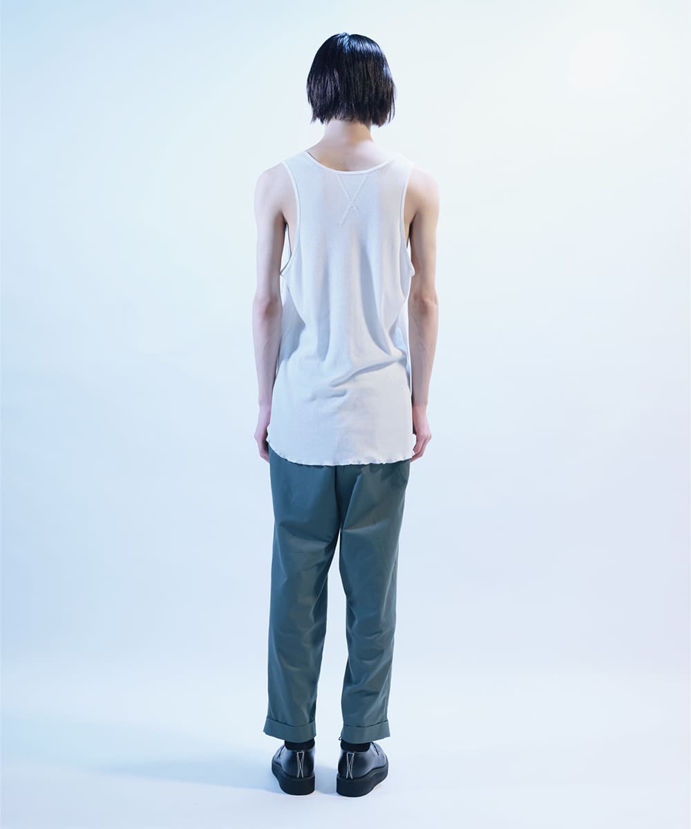 【11/5(日)まで予約受付アイテム】Layered short sleeve t-shirts & long sleeve t-shirt & tank top - OATMEAL HEATHER - DIET BUTCHER