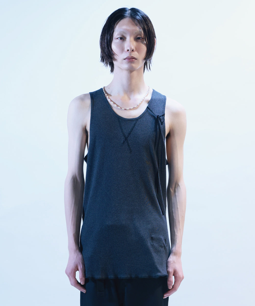 【60%OFF】tank top - CHARCOAL