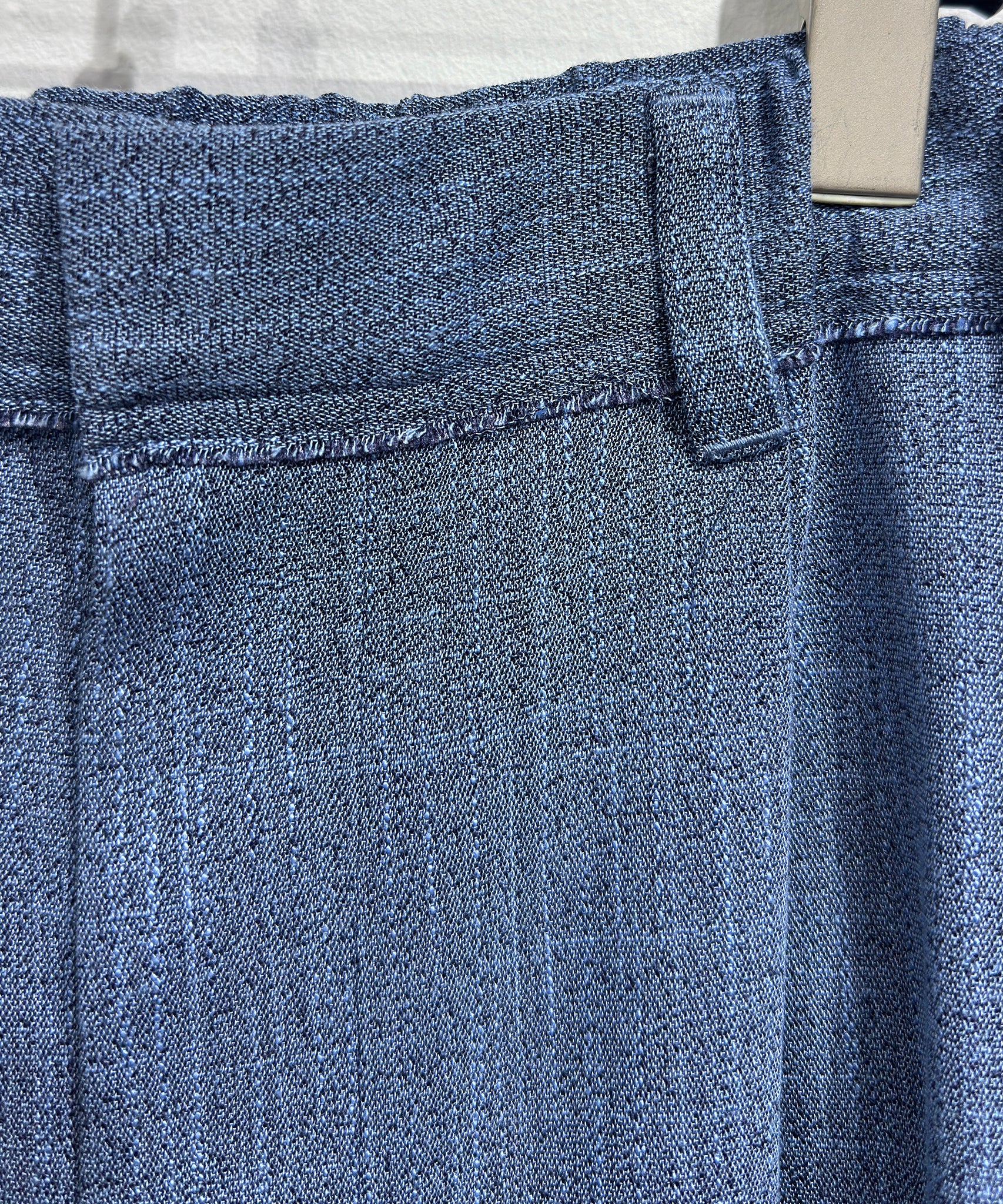 CURRENTAGE - MELANGE PLEAT SHORTS / BLUE