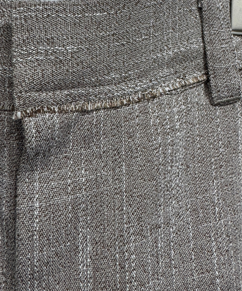 CURRENTAGE - MELANGE PLEAT SHORTS / BEIGE