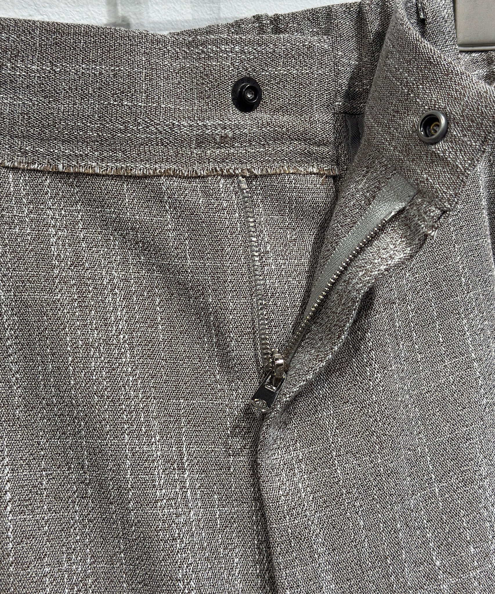 CURRENTAGE - MELANGE PLEAT SHORTS / BEIGE