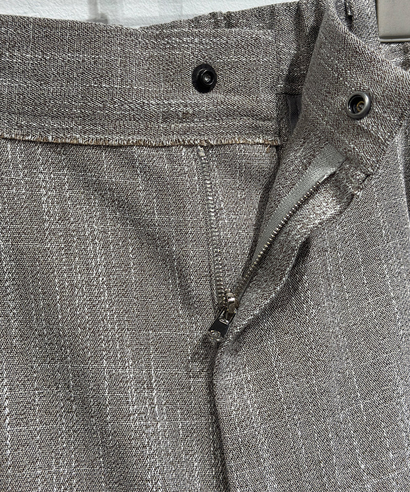 CURRENTAGE - MELANGE PLEAT SHORTS / BEIGE