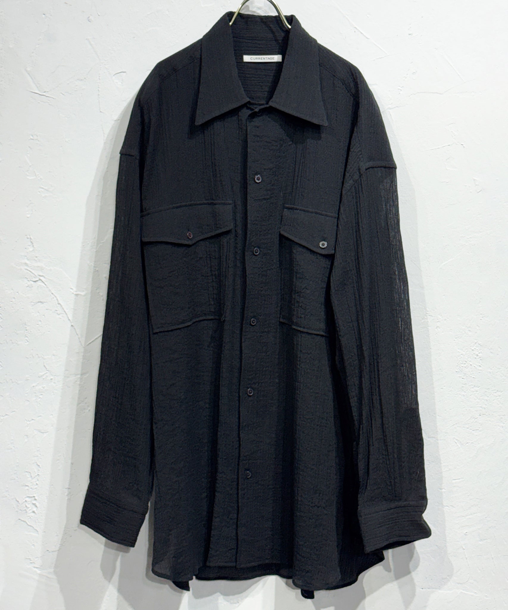 CURRENTAGE - SHEER WORK SHIRT / BLACK | DB&BAR OFFICIAL ONLINE STORE | カレンテージ シアー ワーク シャツ ブラック オンライン ストア ページ
1回のご注文が税込10,000円以上のお買い物は送料無料
中目黒セレクトショップ 商品画像