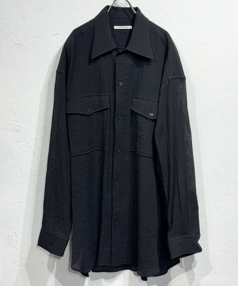 CURRENTAGE - SHEER WORK SHIRT / BLACK | DB&BAR OFFICIAL ONLINE STORE | カレンテージ シアー ワーク シャツ ブラック オンライン ストア ページ
1回のご注文が税込10,000円以上のお買い物は送料無料
中目黒セレクトショップ 商品画像