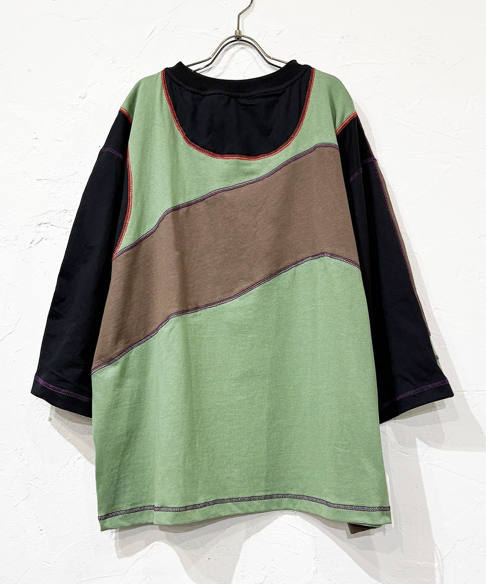 【20%OFF】FORTUNE W.W.D - DELTA NFNB JERSEY S/S TEE SAGE/BLACK/BROWN - DB&BAR