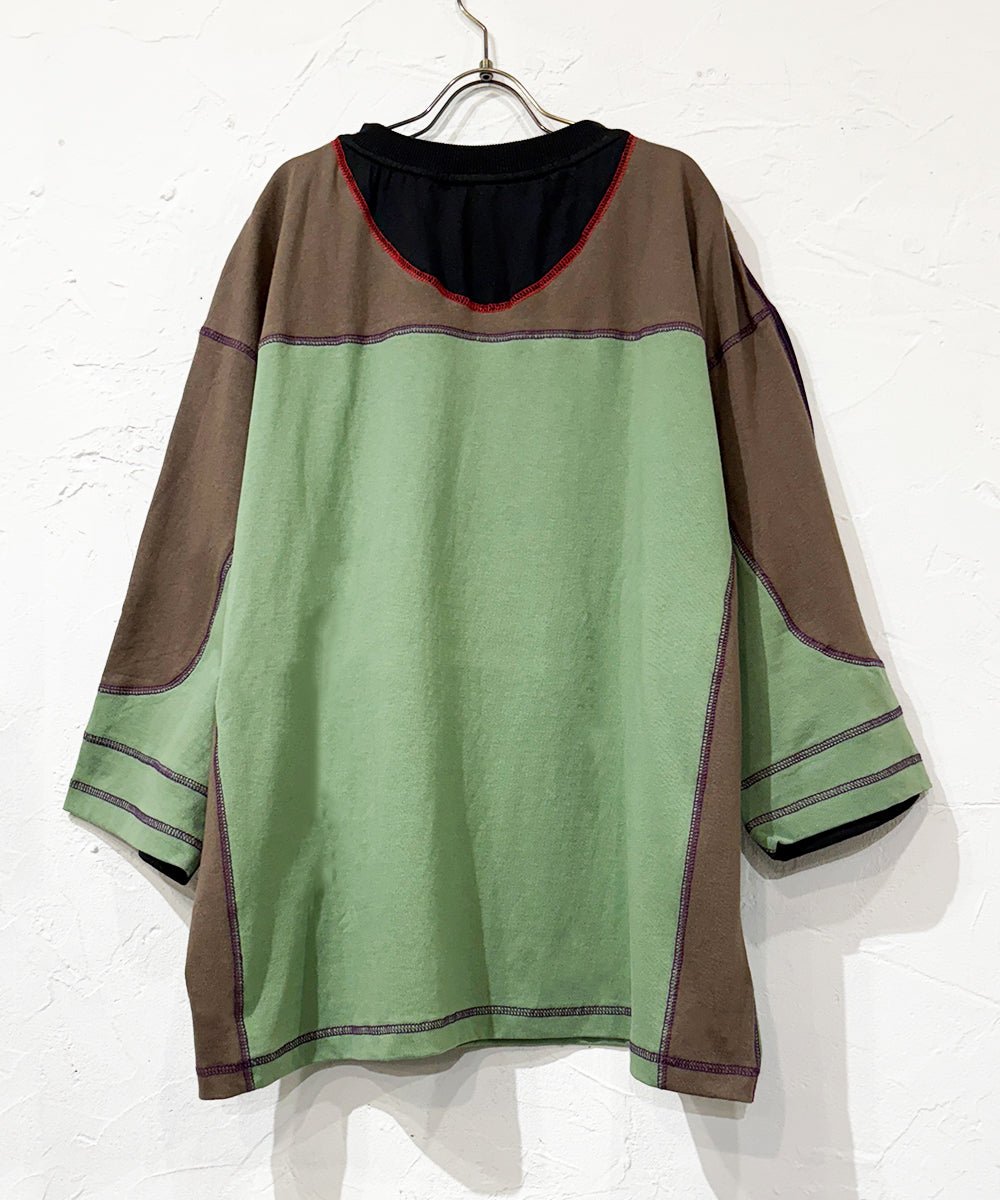 【20%OFF】FORTUNE W.W.D - DELTA NFNB JERSEY S/S TEE SAGE/BLACK/BROWN - DB&BAR