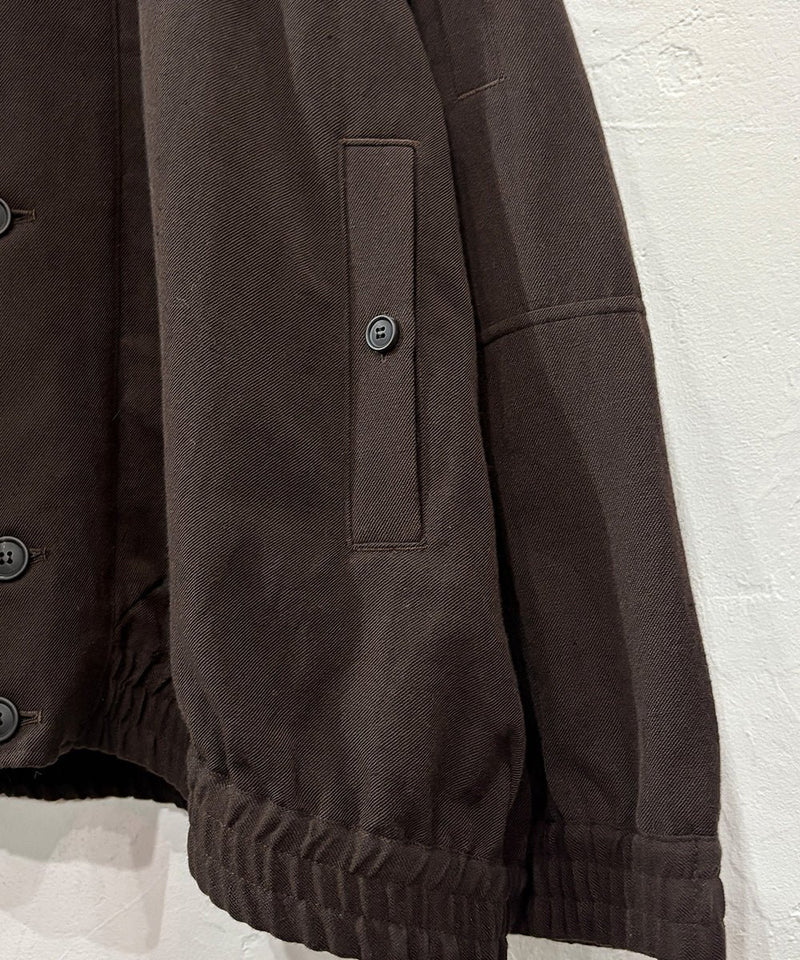 【30%OFF】O PROJECT - HOODED BOMBER JACKET / DK BROWN - DB&BAR