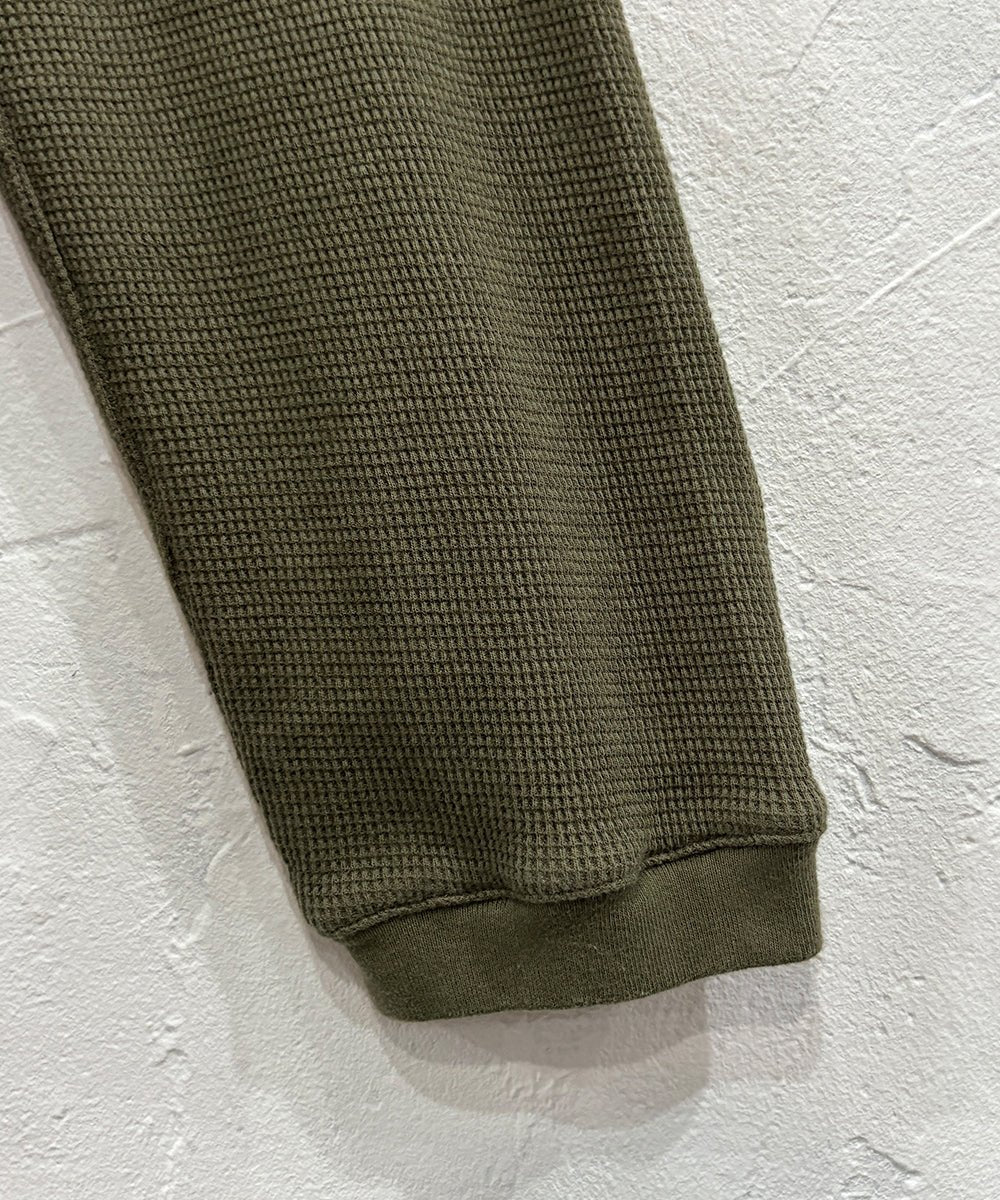【30%OFF】O PROJECT - WIDE FIT HOODED WAFFLE / ARMY GREEN - DB&BAR