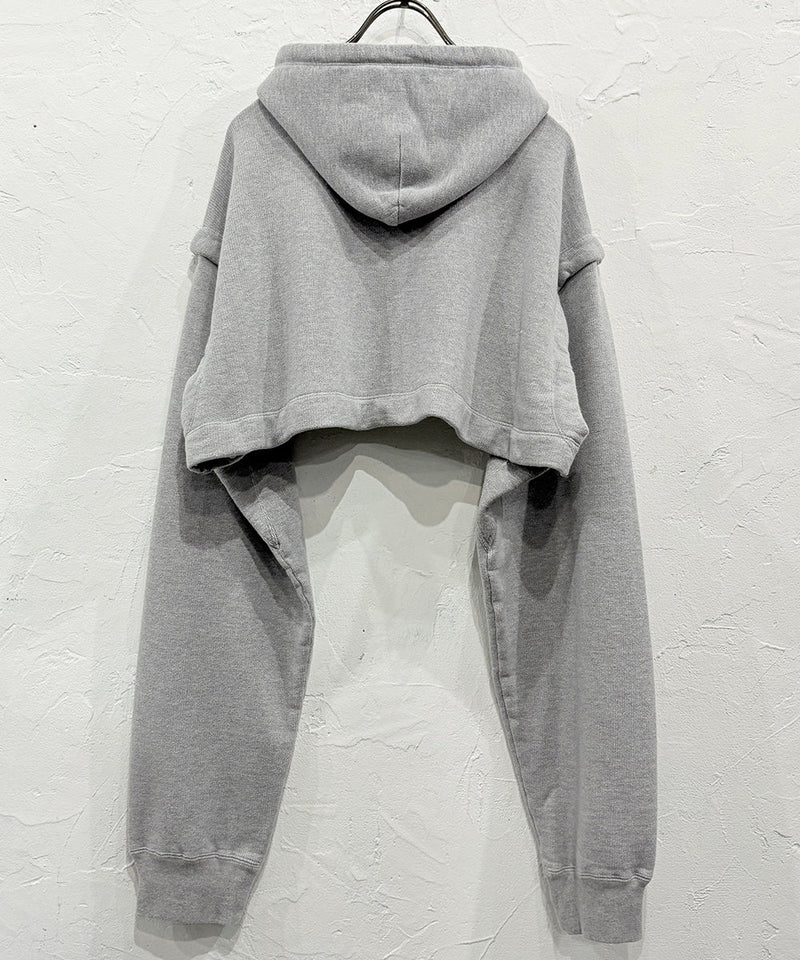 【40%OFF】CURRENTAGE - DETACHABLE HOODED SWEATSHIRT GREY 商品画像 - DB&BAR