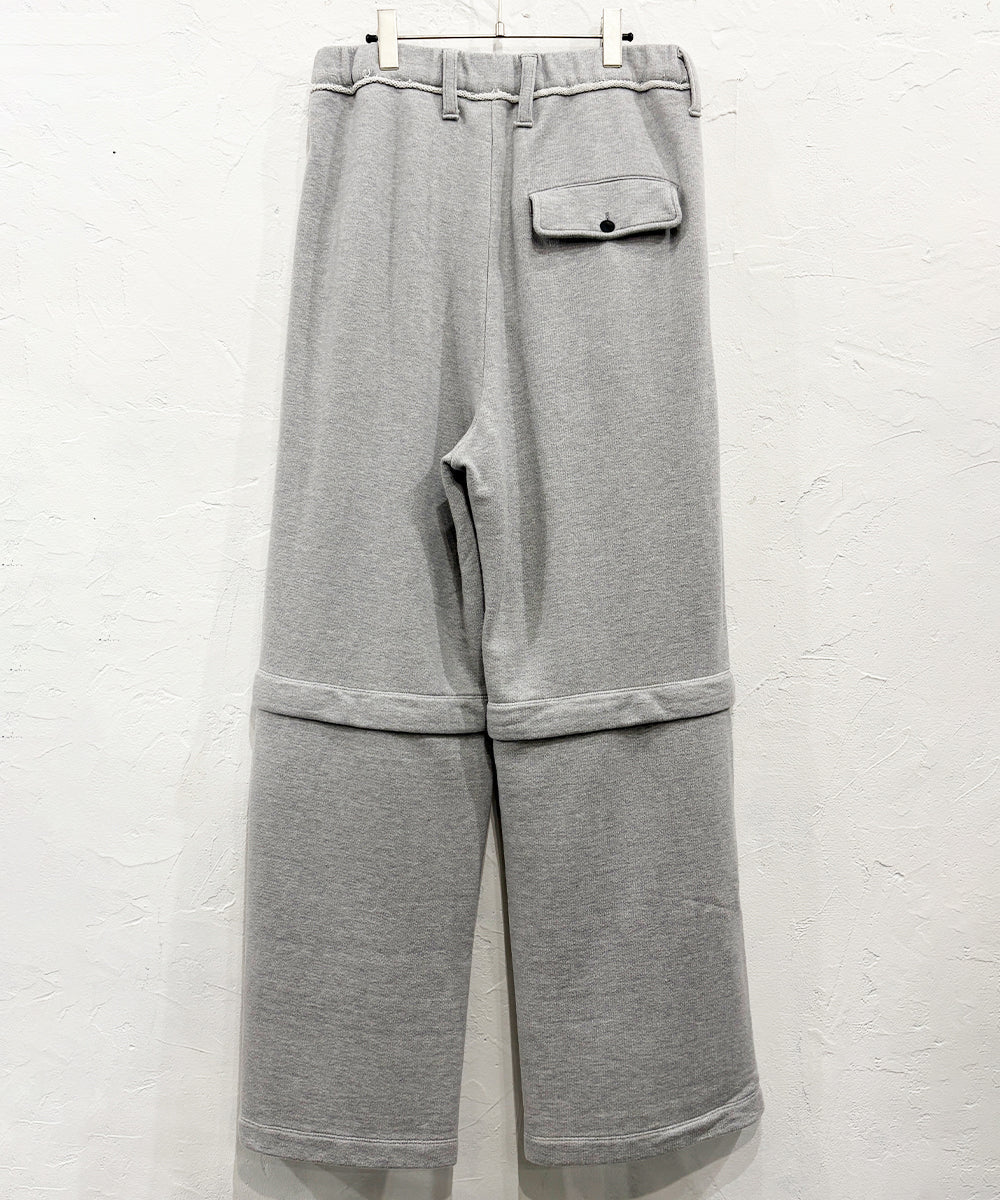 【40%OFF】CURRENTAGE - DETACHABLE SWEAT PANTS GREY 商品画像 - DB&BAR
