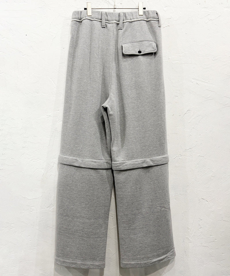 【40%OFF】CURRENTAGE - DETACHABLE SWEAT PANTS GREY 商品画像 - DB&BAR