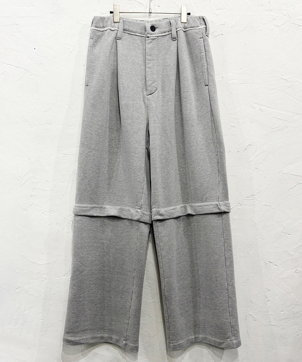 【40%OFF】CURRENTAGE - DETACHABLE SWEAT PANTS GREY 商品画像 - DB&BAR