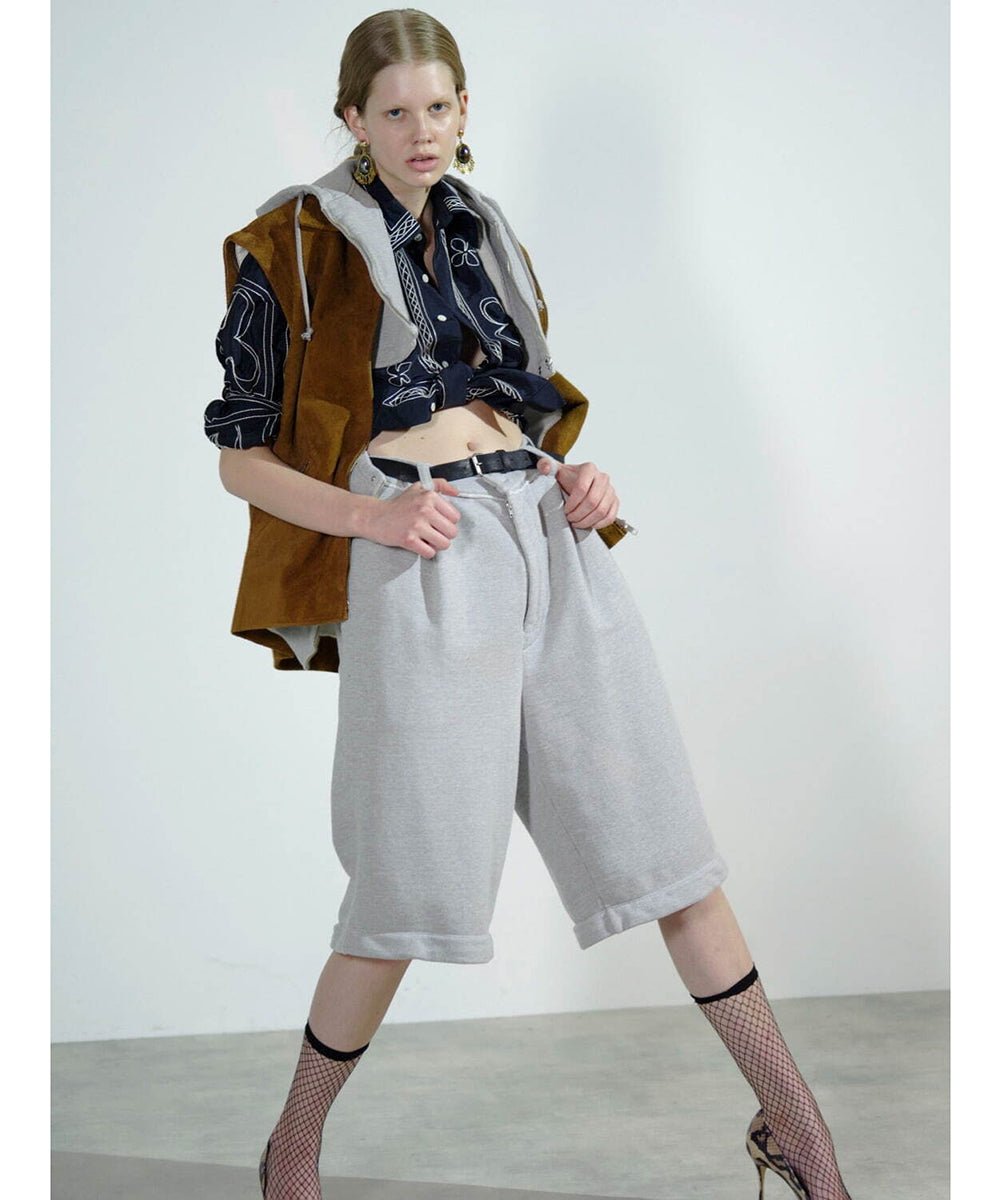 【40%OFF】CURRENTAGE - DETACHABLE SWEAT PANTS GREY 商品画像 - DB&BAR